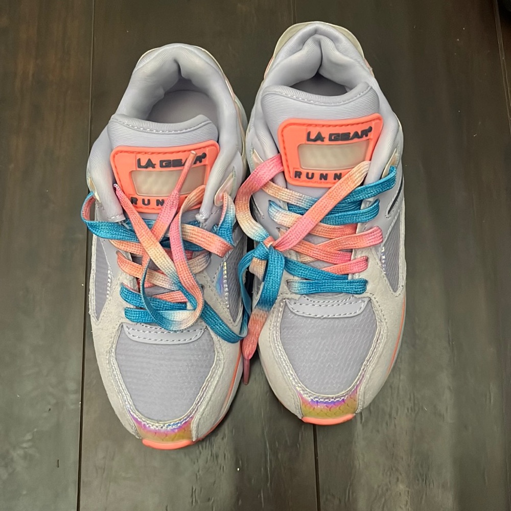 Little girls LA Gear tennis shoes